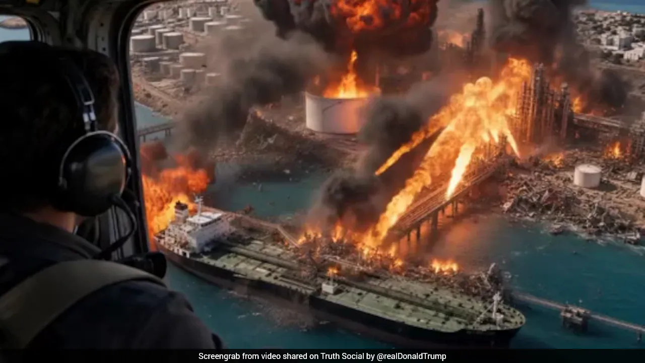 Trump's New 'AI' Attack On Kharg After US Bombs Iran's Larak Island