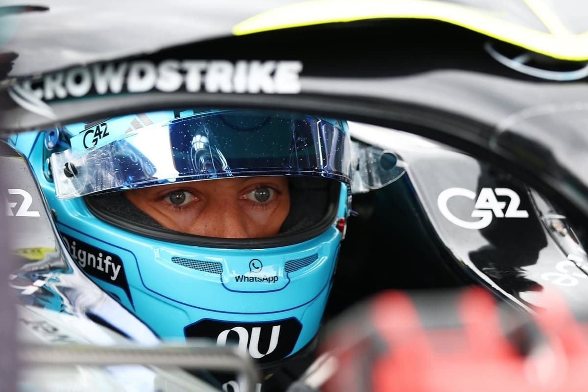 George Russell outlines "tough" battle to keep Lewis Hamilton off the Dutch GP podium