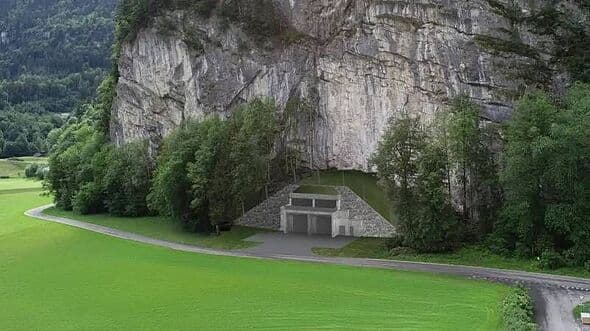 Mega-rich build luxe doomsday bunkers in the Swiss Alps for their cars and gold
