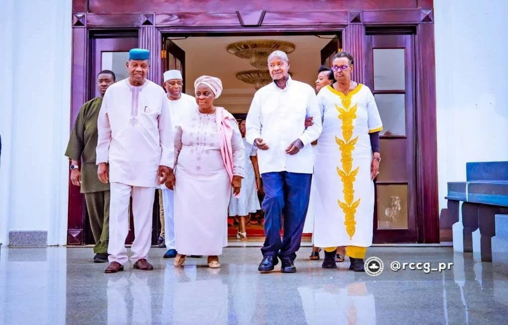 Ugandan President hosts RCCG General Overseer Adeboye, wife