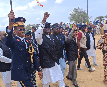 Buni visits Nigerian refugees in Kaya, Chad