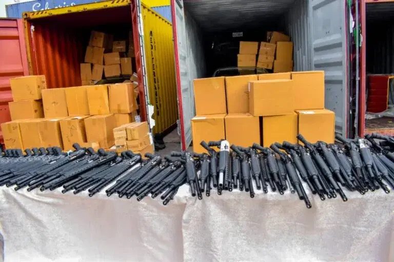 Customs uncover 399 rifles at Tincan Island Port