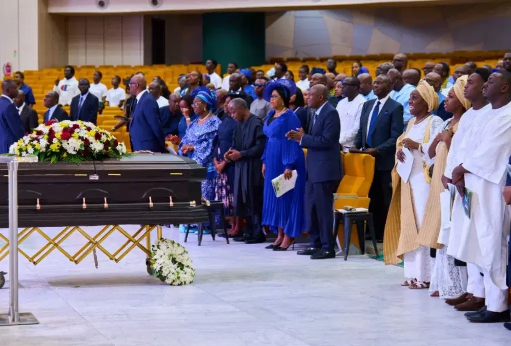 Osinbajo, Fashola, Fayemi attend funeral service for Kemi Adeosun’s husband