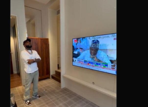 Video: ‘We did it, Uncle’, Davido reacts as Adeleke wins Osun election