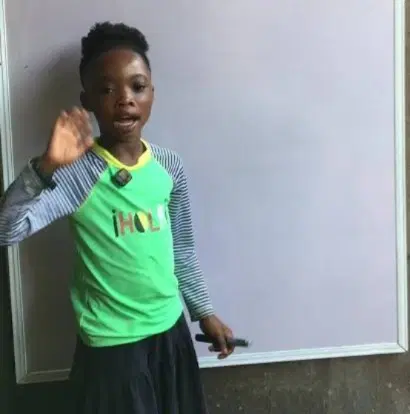 Meet nine-year-old Nigerian girl teaching maths on TikTok