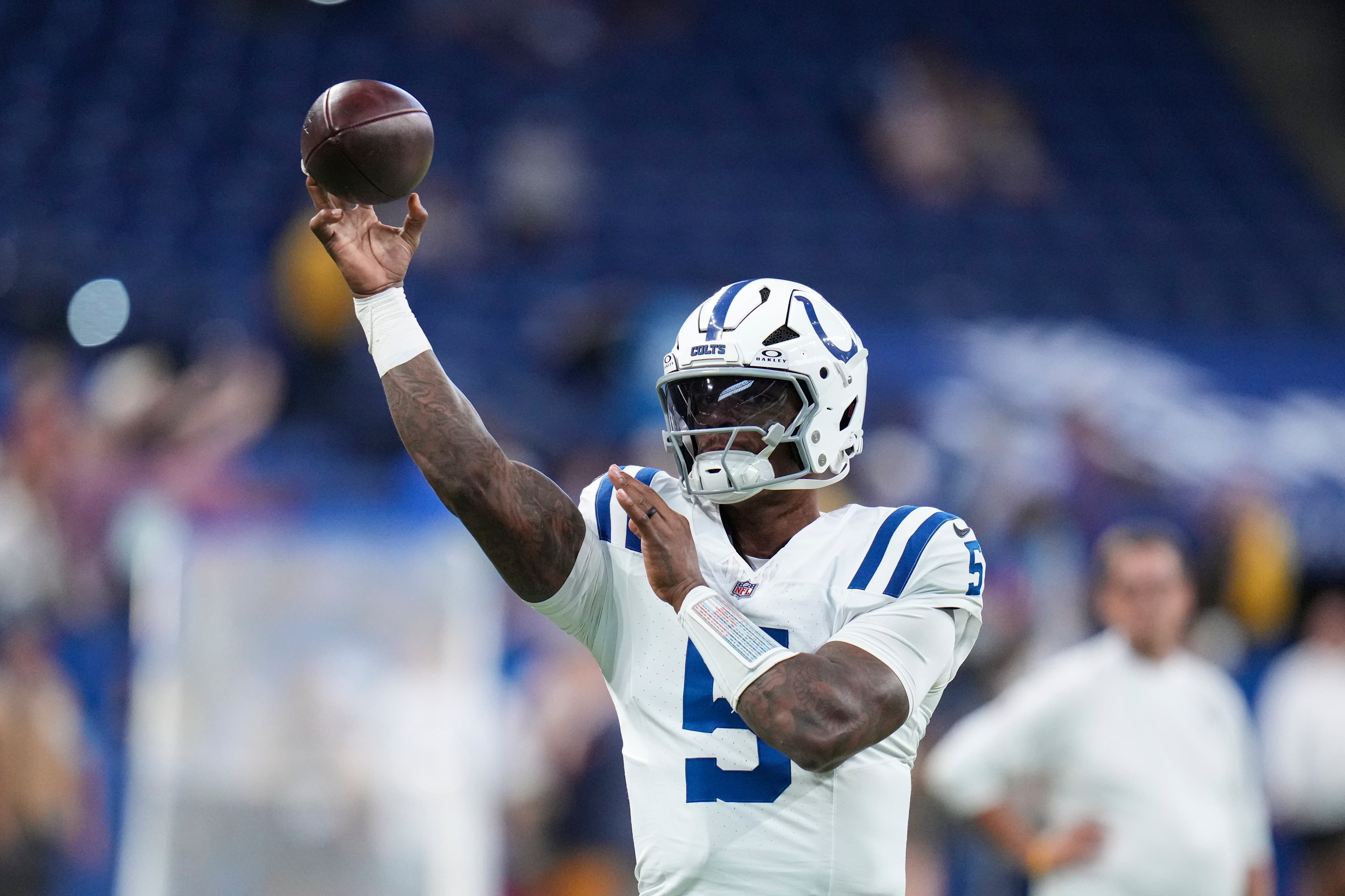 Colts QB Anthony Richardson Sr. hits Keenan Allen on first pass, has good day in QB2 battle