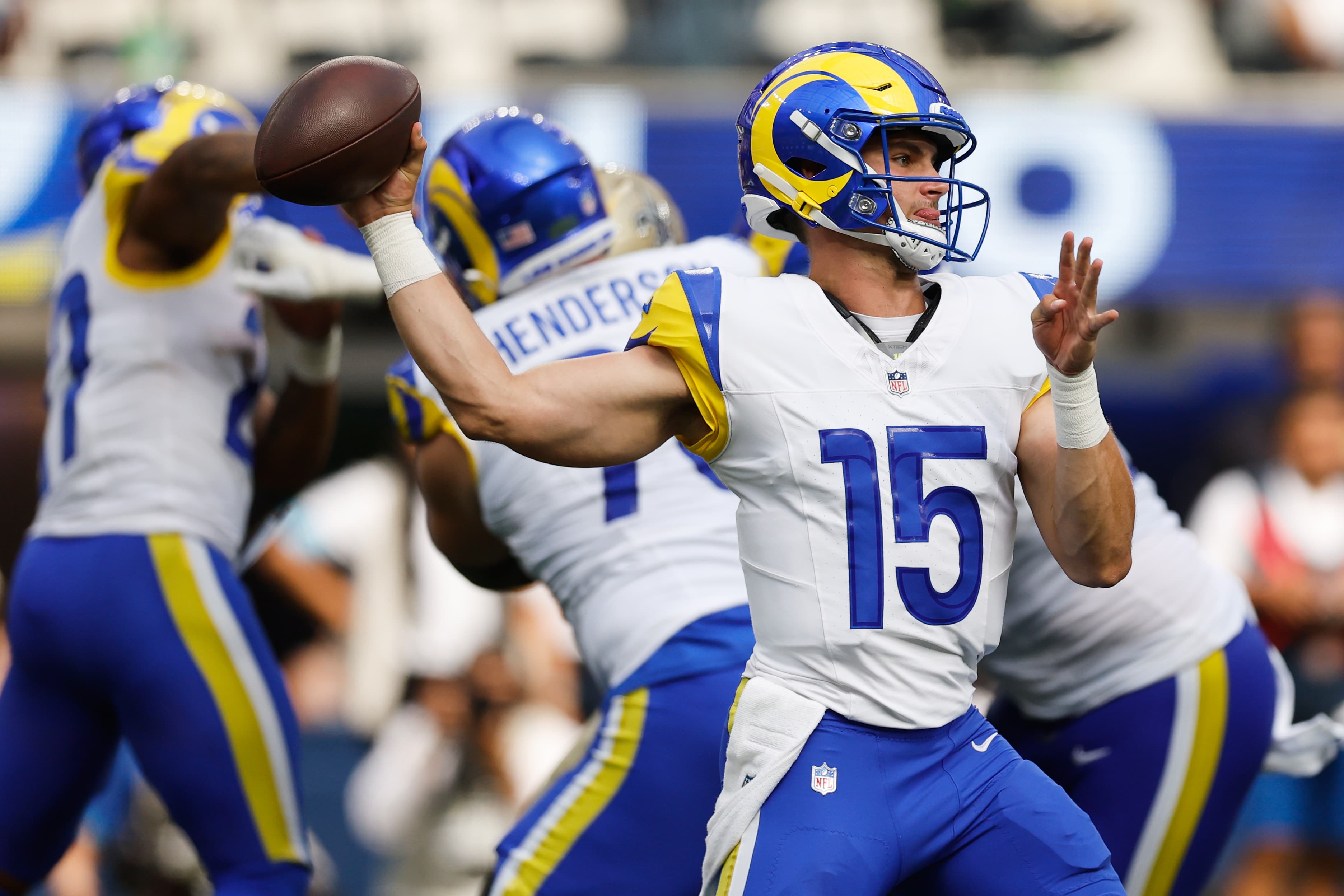 Stetson Bennett looks sharp, Saints' backup QBs don't separate in Rams' 34-0 preseason win