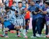 FIFA sanctions Argentina over the final's brawl and the Falklands banner