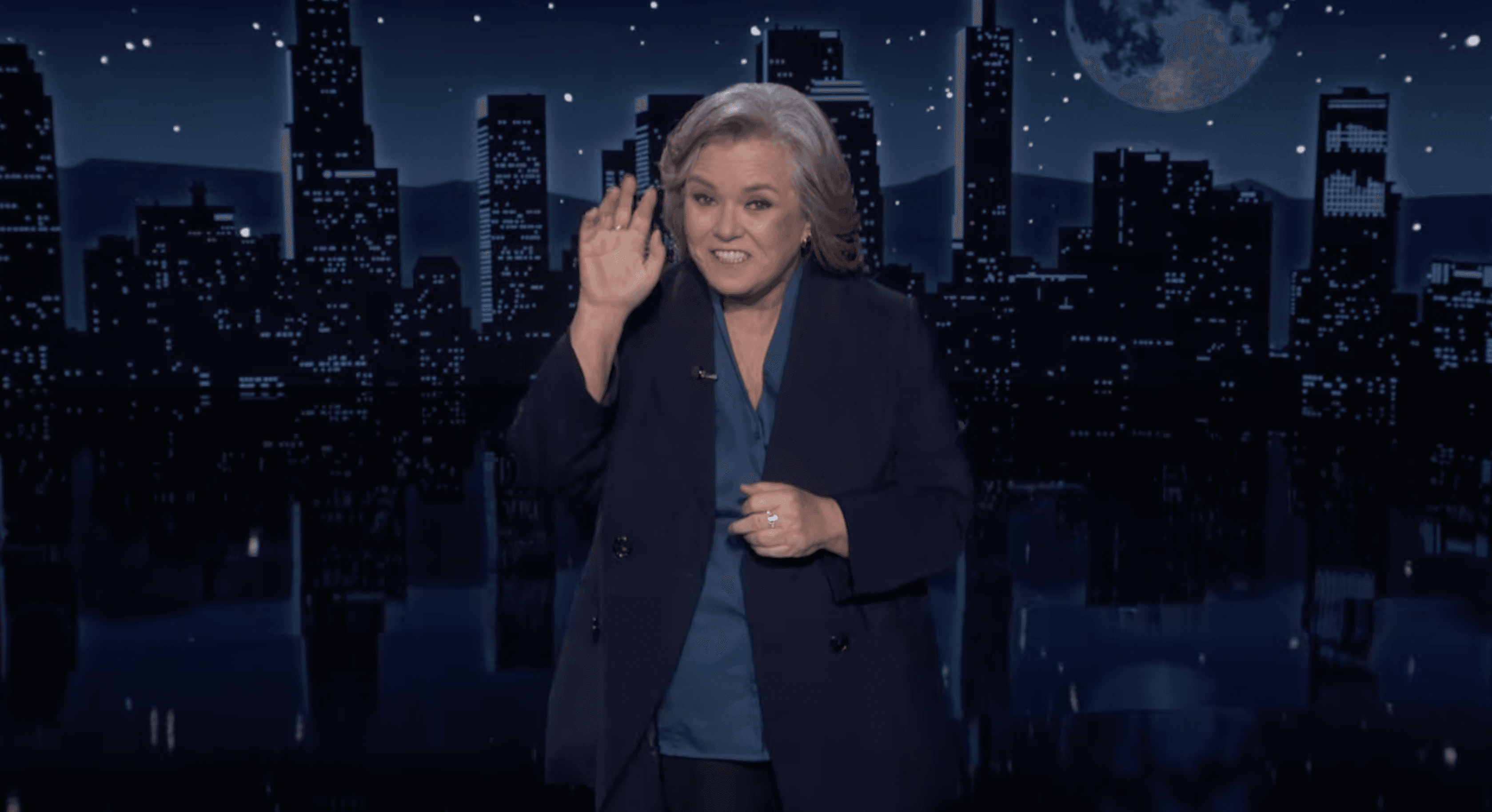 Rosie ODonnell thanks Trump in Kimmel monologue