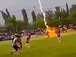 Lightning strike kills footballer and injures 12 others during match