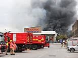 Shoppers and homeowners evacuated as fire breaks out on industrial estate