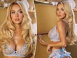 Sydney Sweeney strips down to lacy lingerie in BTS photos from steamy SYRN shoot ahead of her 29th birthday