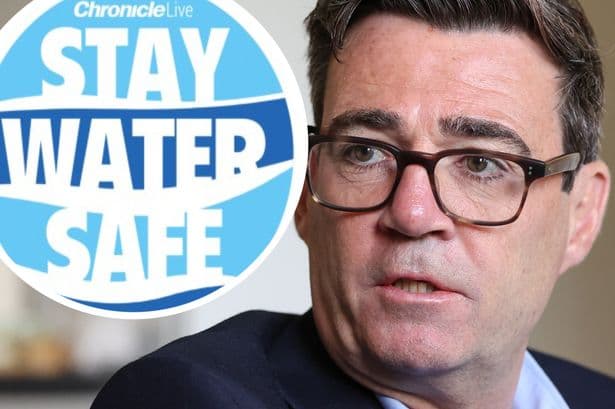 Andy Burnham warns of open water swimming dangers during North East visit