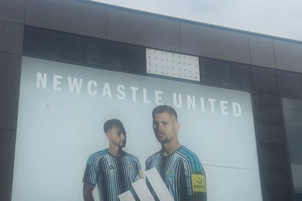 'Get it down now!' Newcastle shop under fire for still having Bruno Guimaraes billboard outside