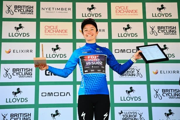 Scottish star Lauren Dickson survives scare to claim Lloyds Tour of Britain Queen of the Mountains jersey