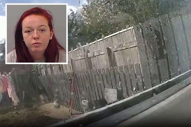 Video footage shows North East killer mum smoking cigarette as her daughter lay dying