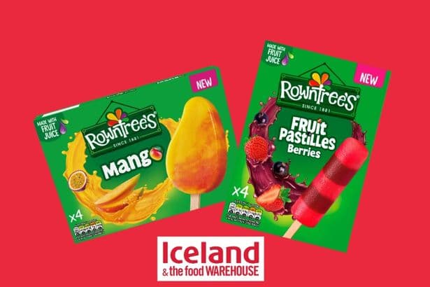Free 4 pack of Rowntree's Ice Lollies at Iceland and The Food Warehouse
