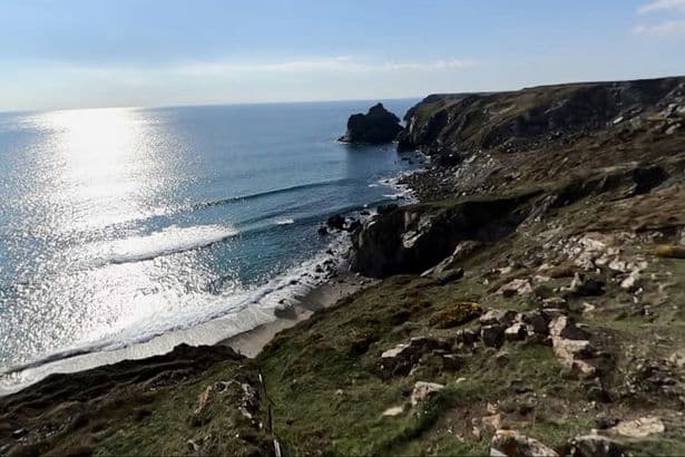 Woman, 41, dies after cliff fall at Cornwall beach leaves her with brain injury