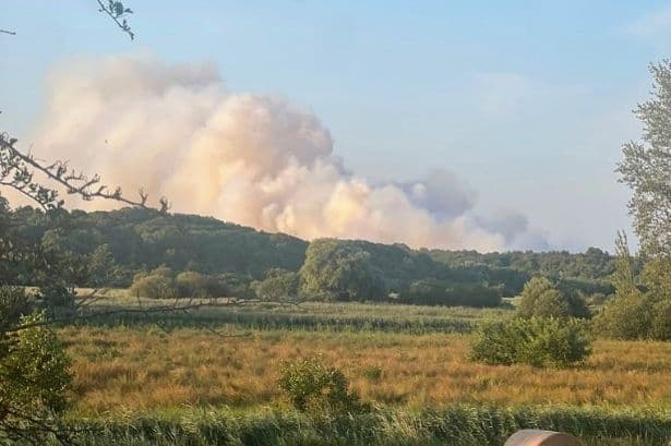Suffolk wildfire live: Massive blaze at Dunwich Heath as hundreds evacuated
