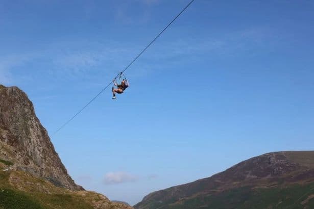 England's longest zip wire finally opens after 15 years - stunning views