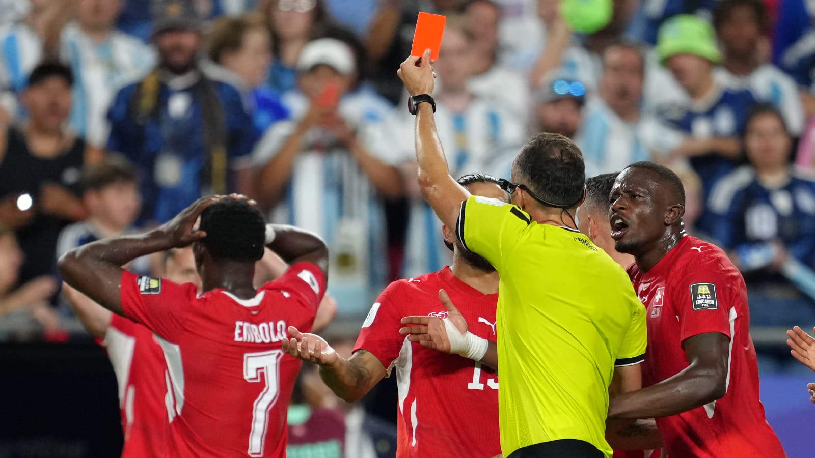 The IFAB acknowledged an error in the use of VAR during Argentina-Switzerland and in Embolo's sending-off