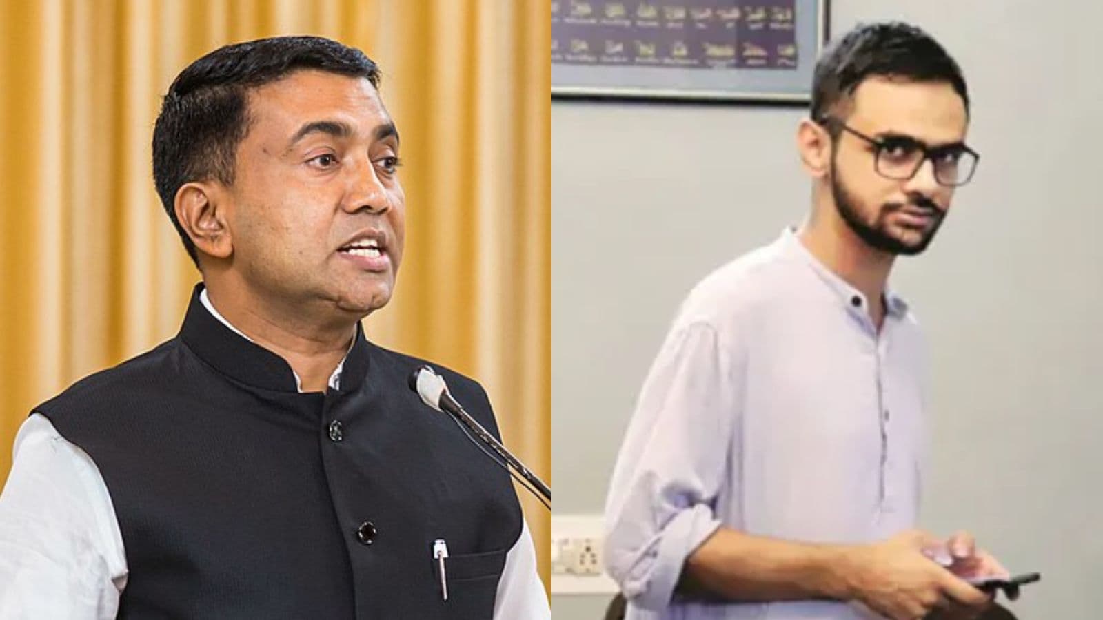 Goa CM defends police questioning over ‘Free Umar Khalid’ placard