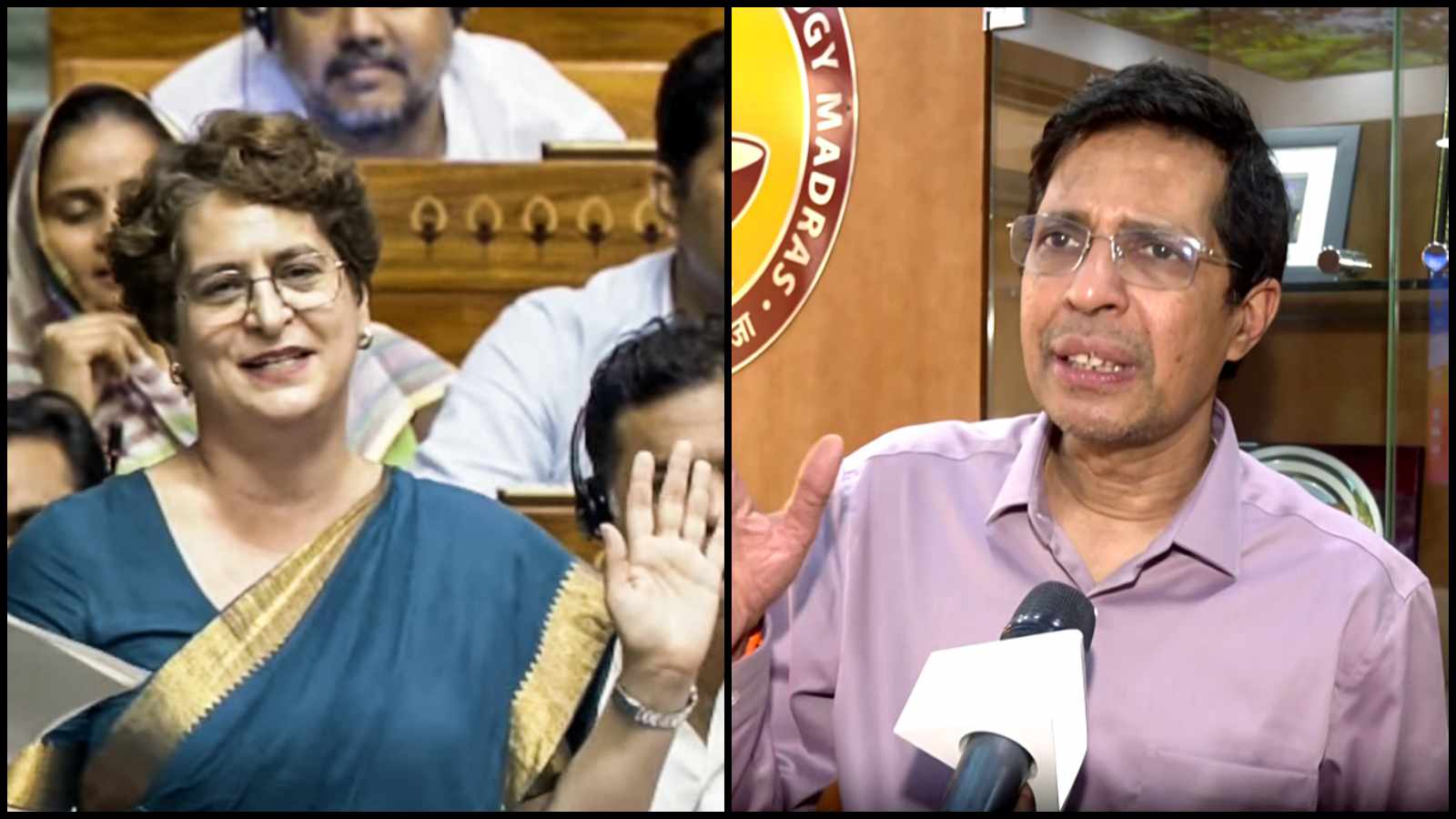 ‘Cow urine expert’: Priyanka Gandhi mocks IIT professor in  Lok Sabha speech