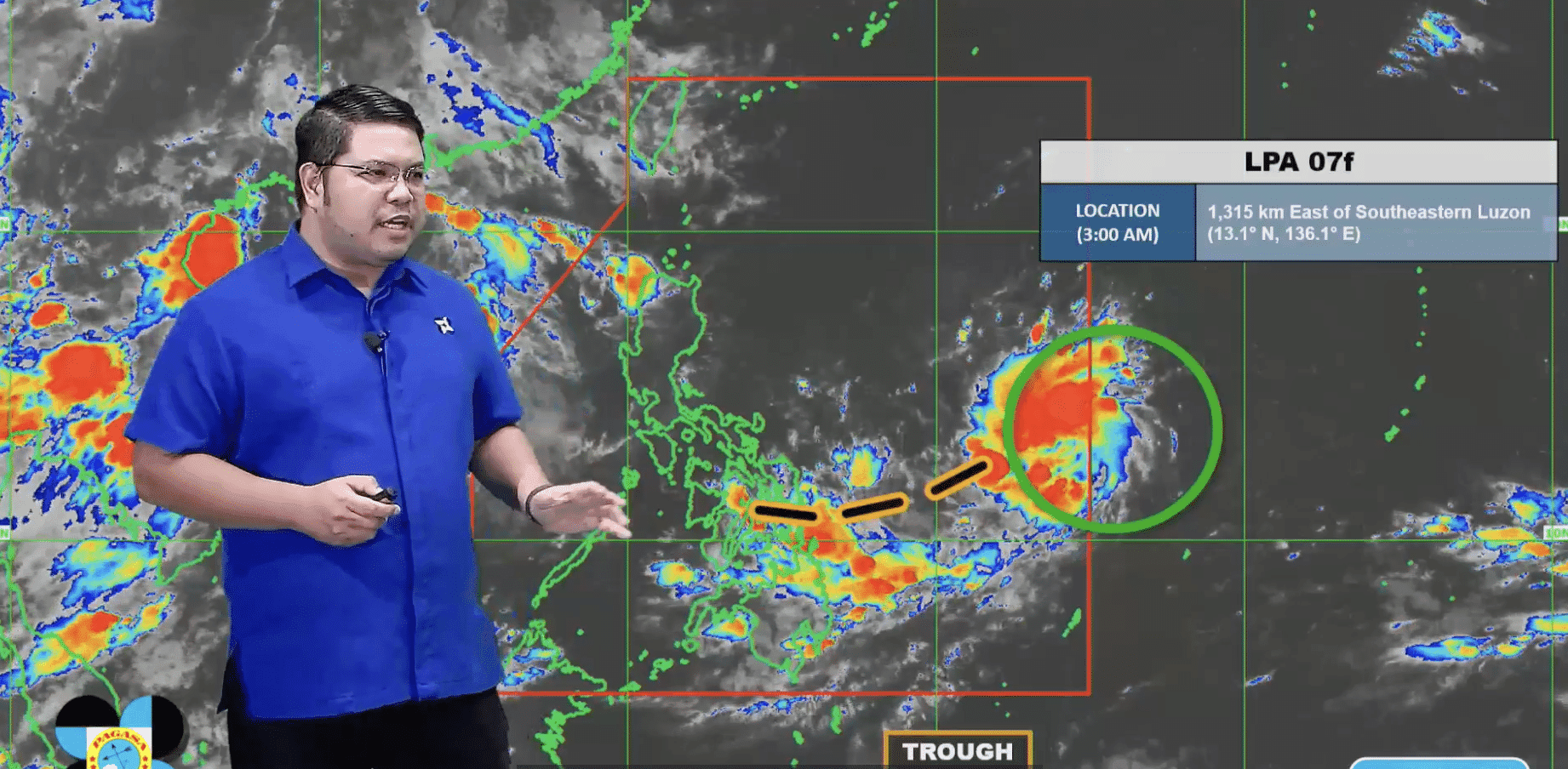 Visayas, Mindanao, parts of Southern Luzon rainy due to trough of LPA