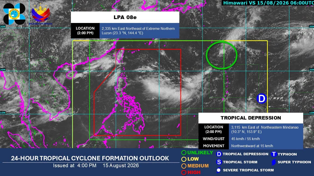 ‘Habagat’ rains expected anew in parts of Luzon Sunday afternoon