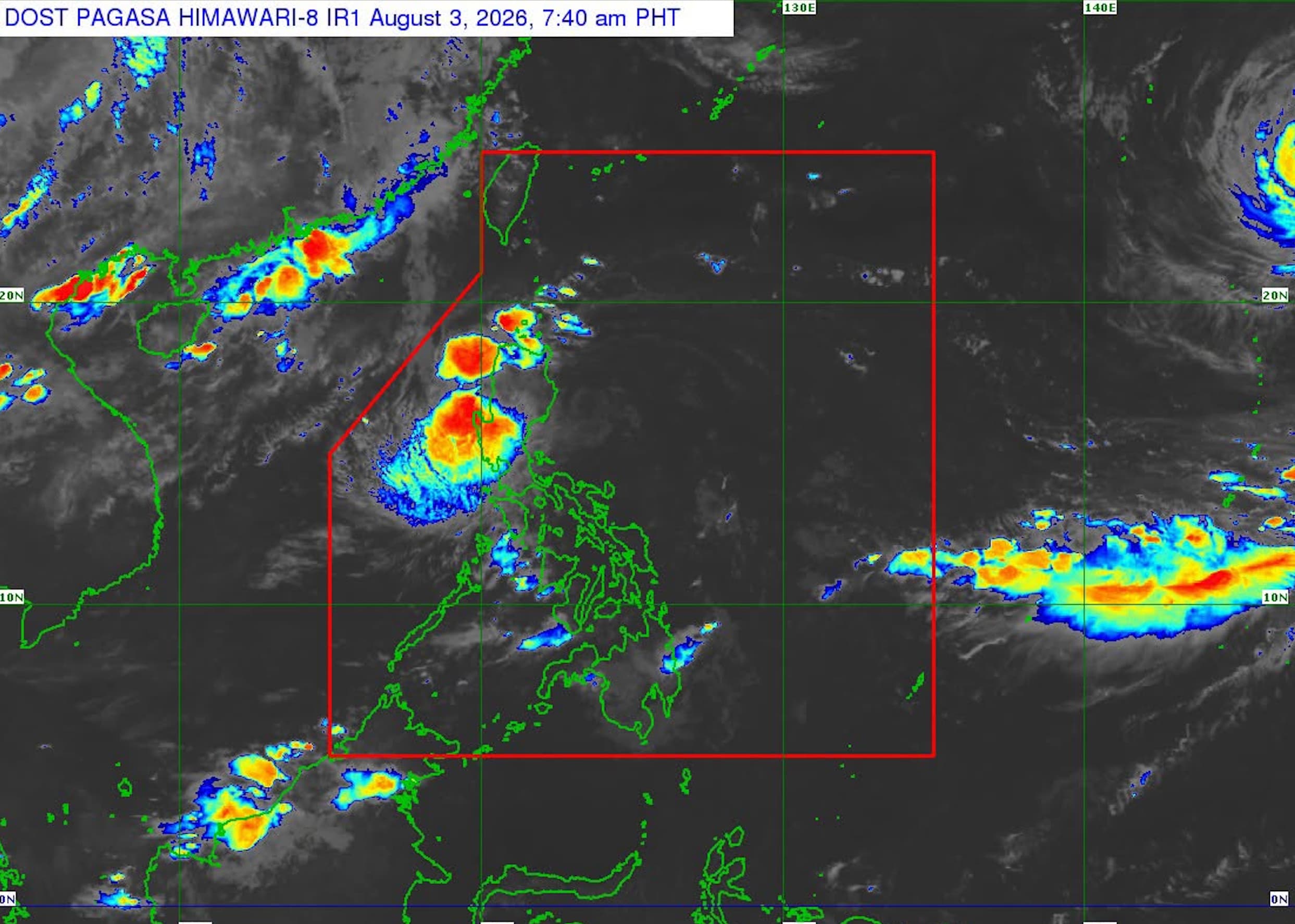 TD Luis maintains strength while moving over sea of Aurora