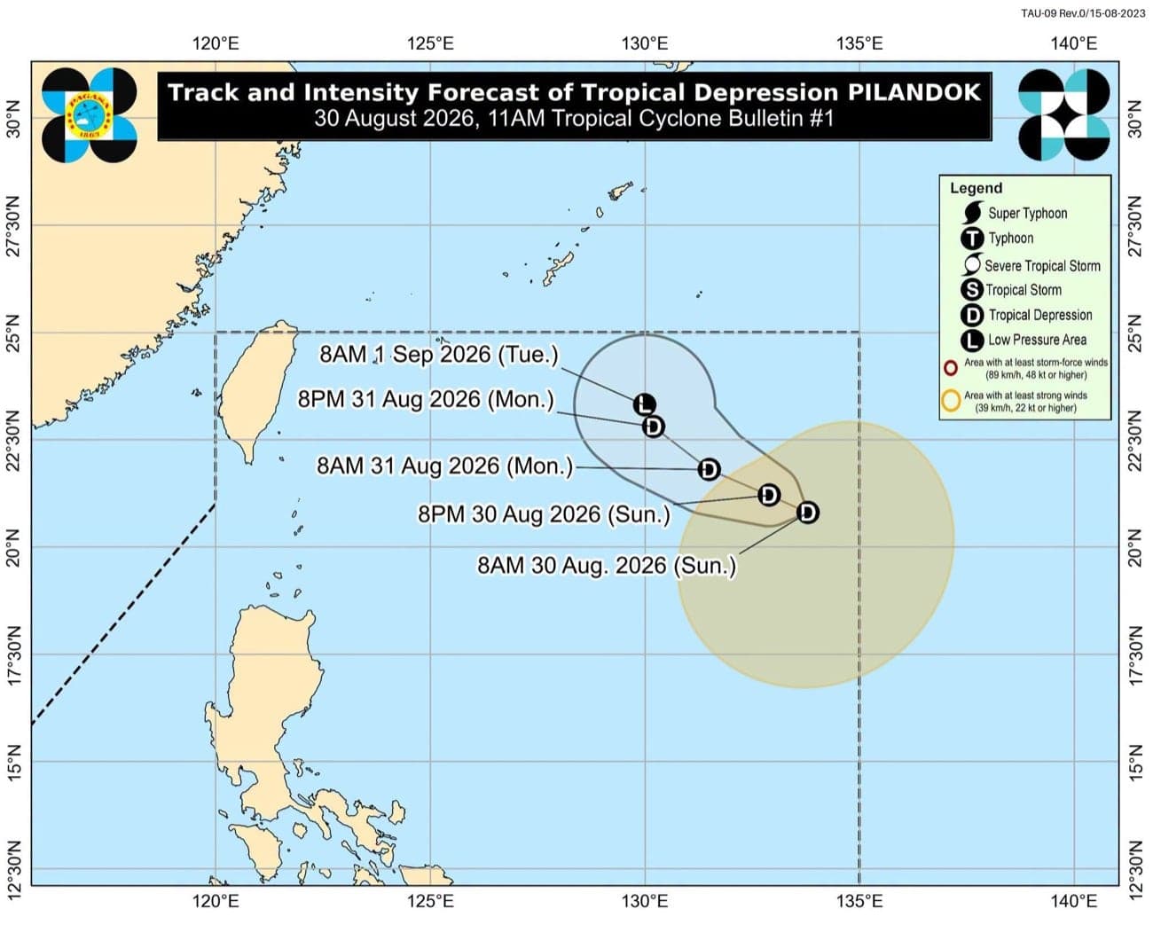 LPA develops into Tropical Depression Pilandok