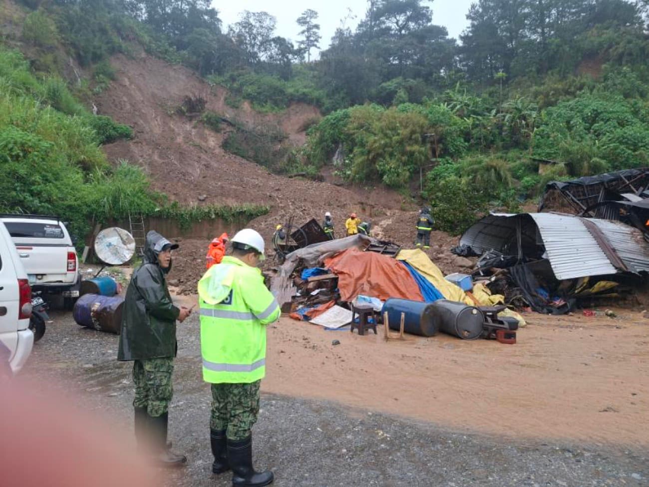2 dead in Benguet landslide amid heavy rains — police