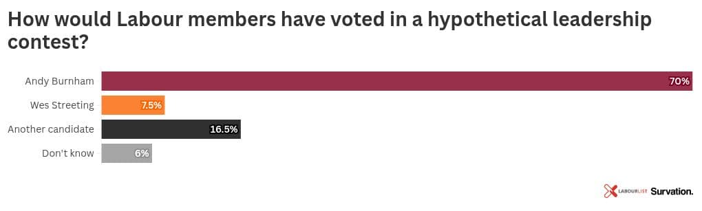 Three-quarters of Labour members believe Burnham can unite party – poll