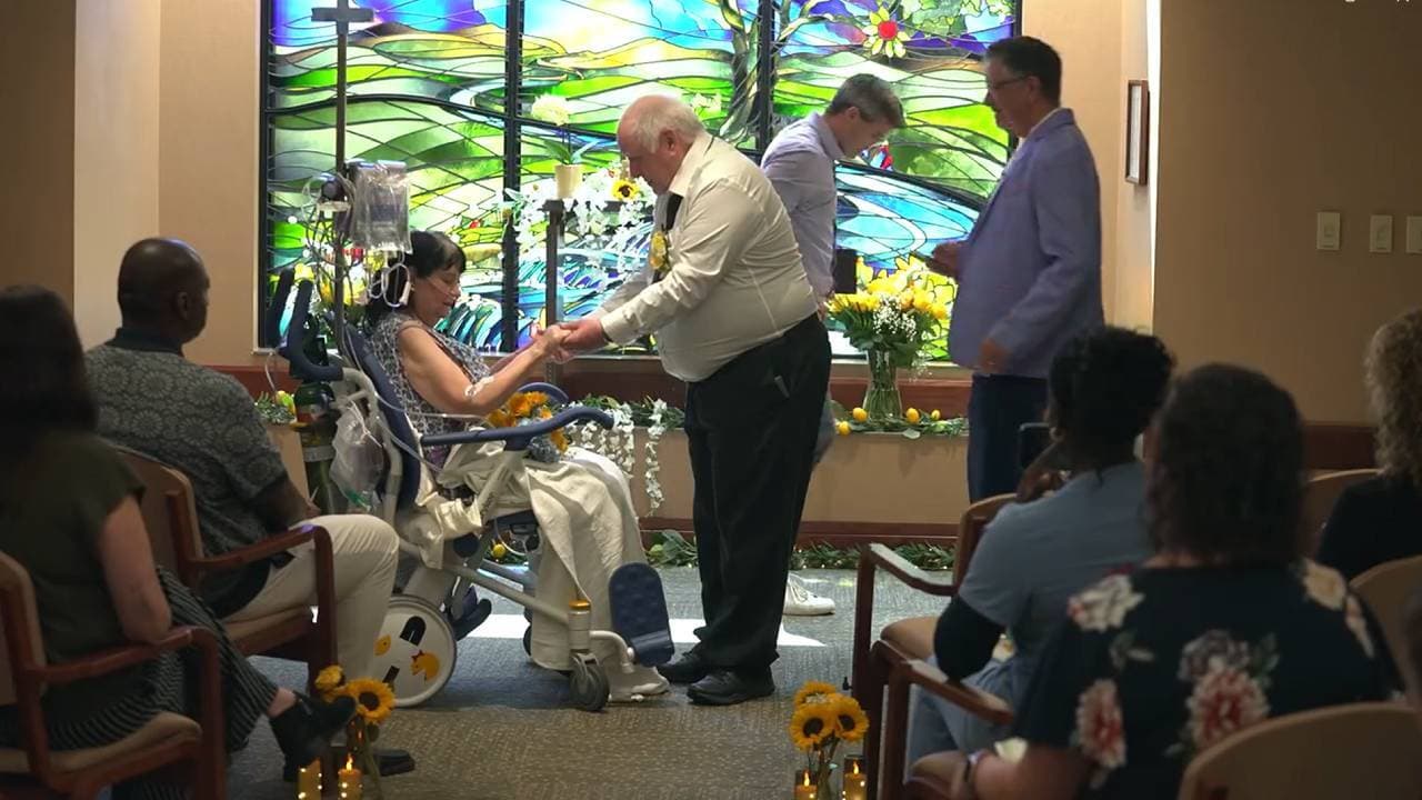 Hospital staff plan wedding in 24 hours before bride’s brain surgery