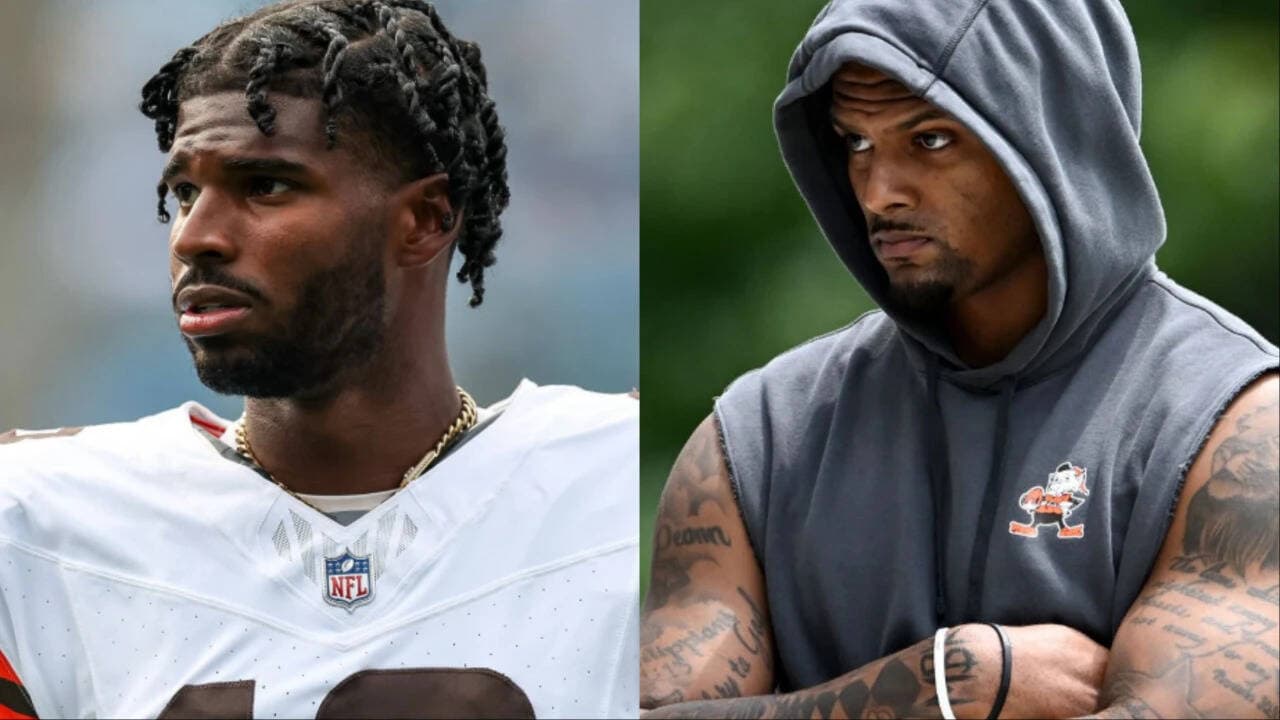 Deshaun Watson throws six INTs in training camp amid QB battle with Shedeur Sanders