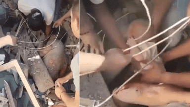 Baby rescued from rubble in Colombia after devastating earthquake