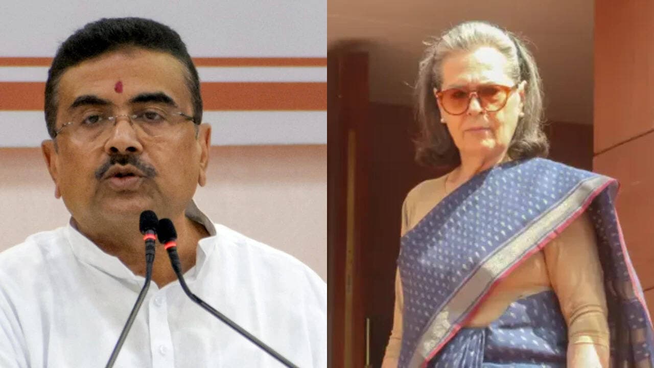 ‘Entire Bengal fuming’: Suvendu Adhikari slams Sonia Gandhi over I-Day Vande Mataram row