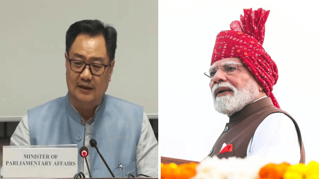 'Didn't call opposition leaders dimagi naxals': Rijiju on PM Modi's I-Day remarks