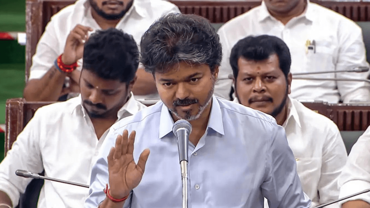 'I apologise on his behalf': Vijay after minister's Karunanidhi reference