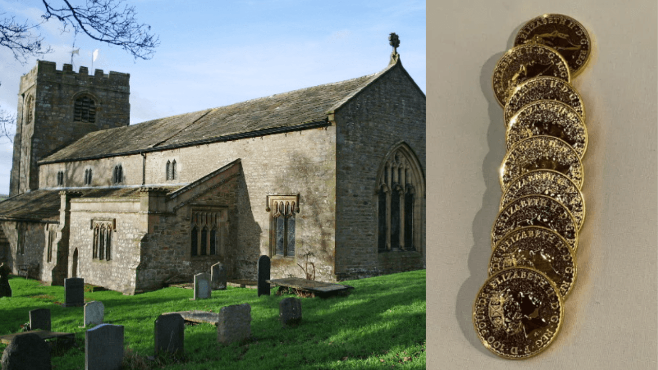 700-year-old church finds £30,000 in gold coins hidden beneath altar