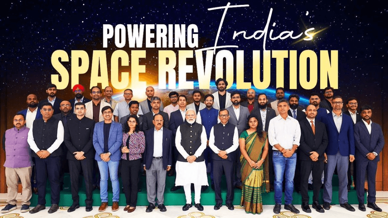 ‘Impressed by their energy & ambition’: PM Modi meets India’s space startups