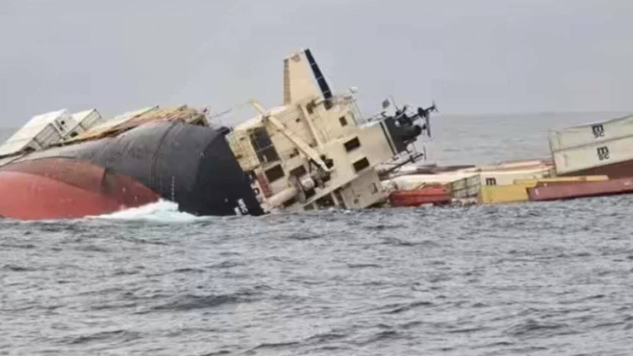 Day after China-bound cargo ship sank off Odisha, 22 of crew still missing