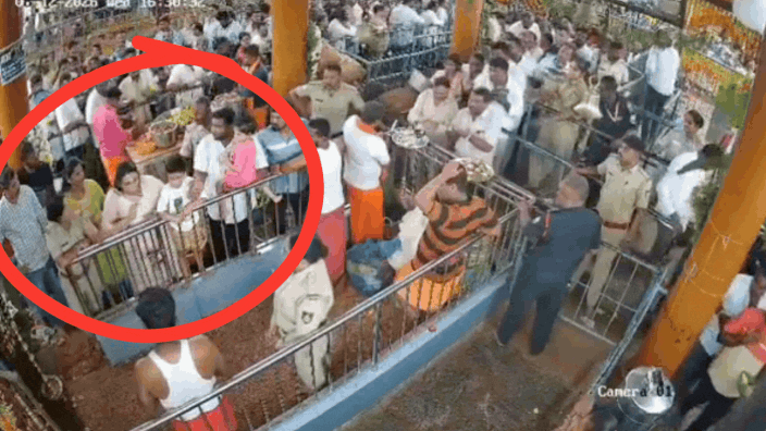 CCTV shows BJP MLA's daughter slapping cop at Karnataka temple