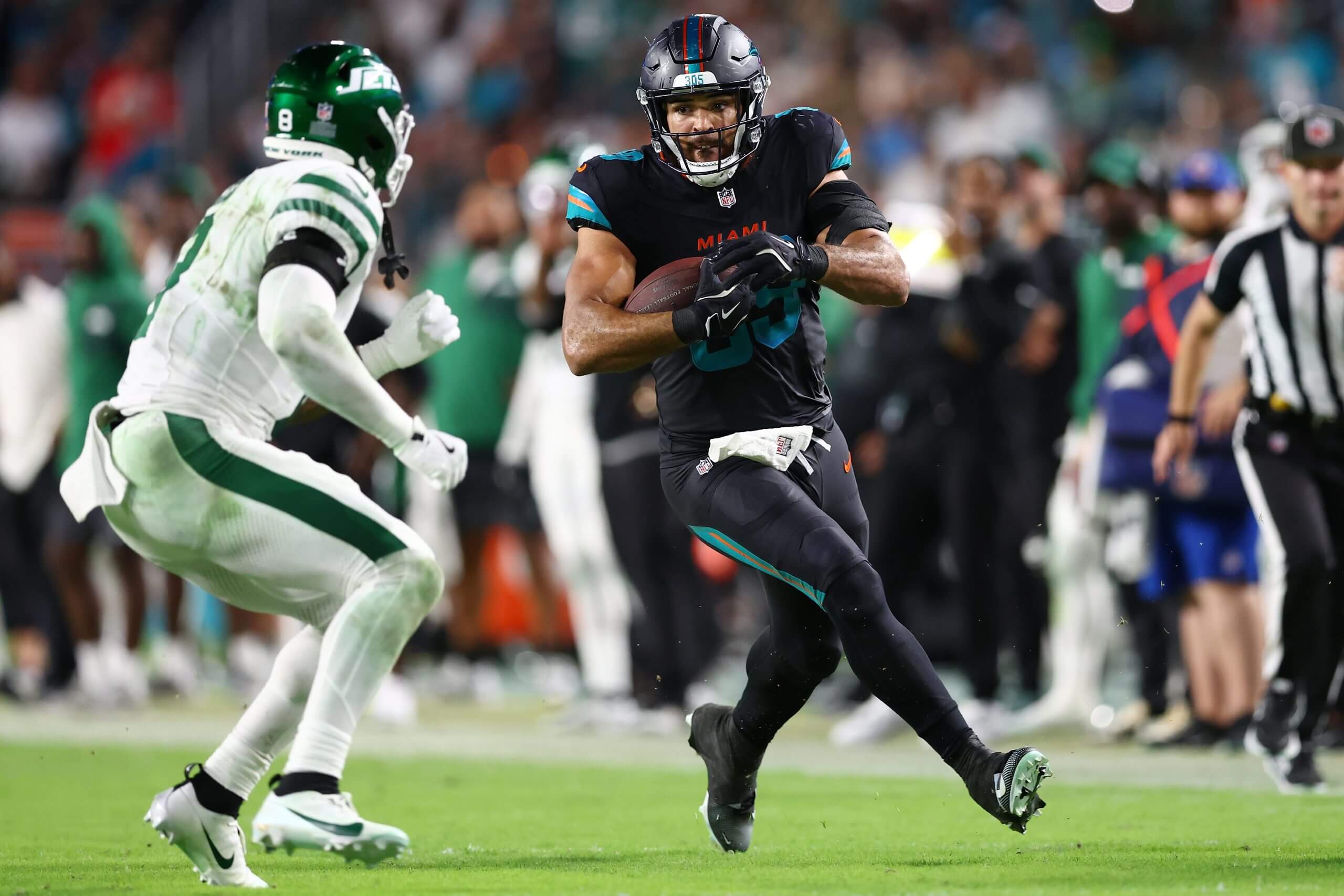 Panthers TE Darren Waller says his conditioning is 'night and day' better than year ago