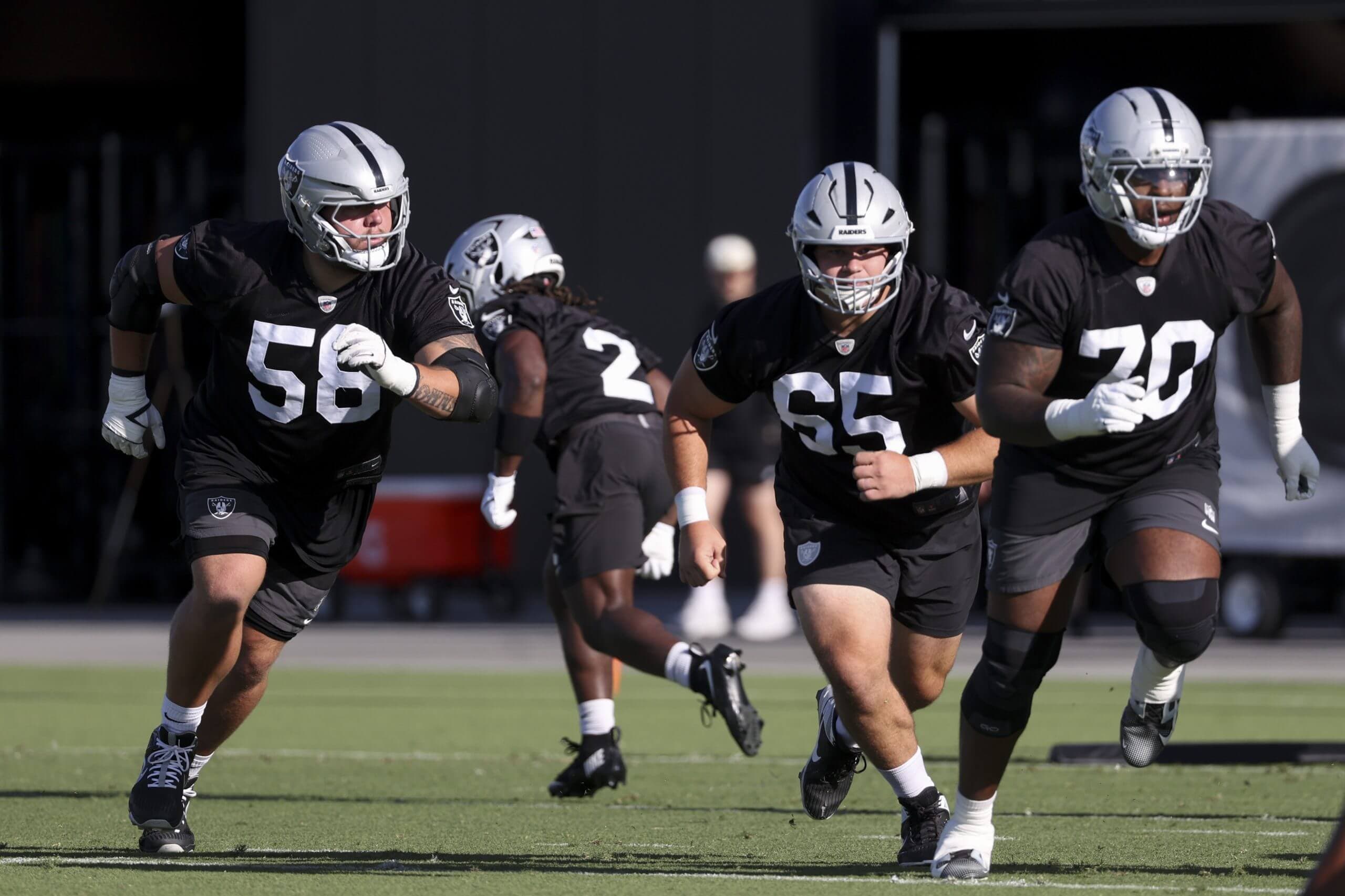 The first test for a rebuilt offensive line: Raiders training camp notebook