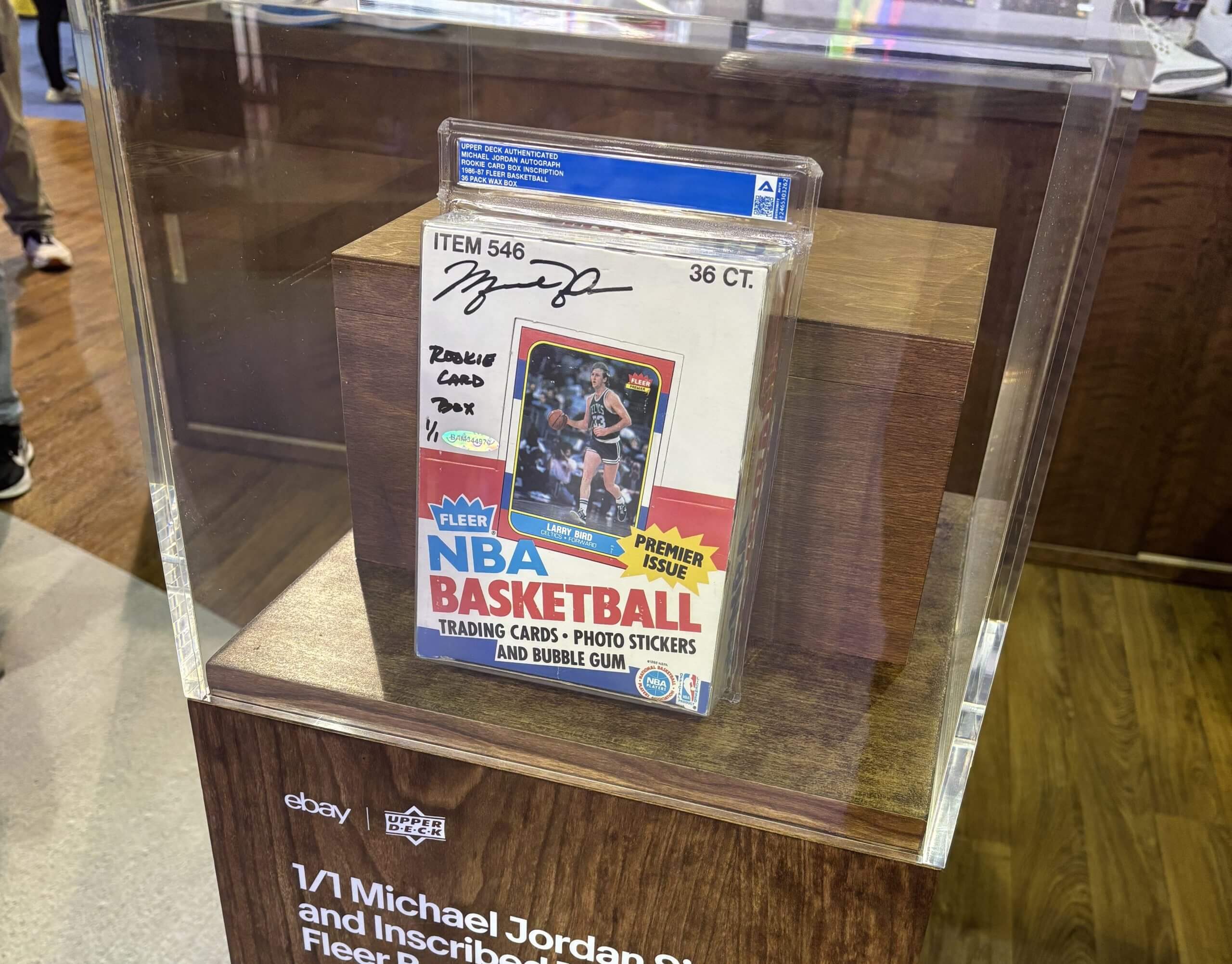 Unique Michael Jordan signed card box from rookie year sells for $1.48 million
