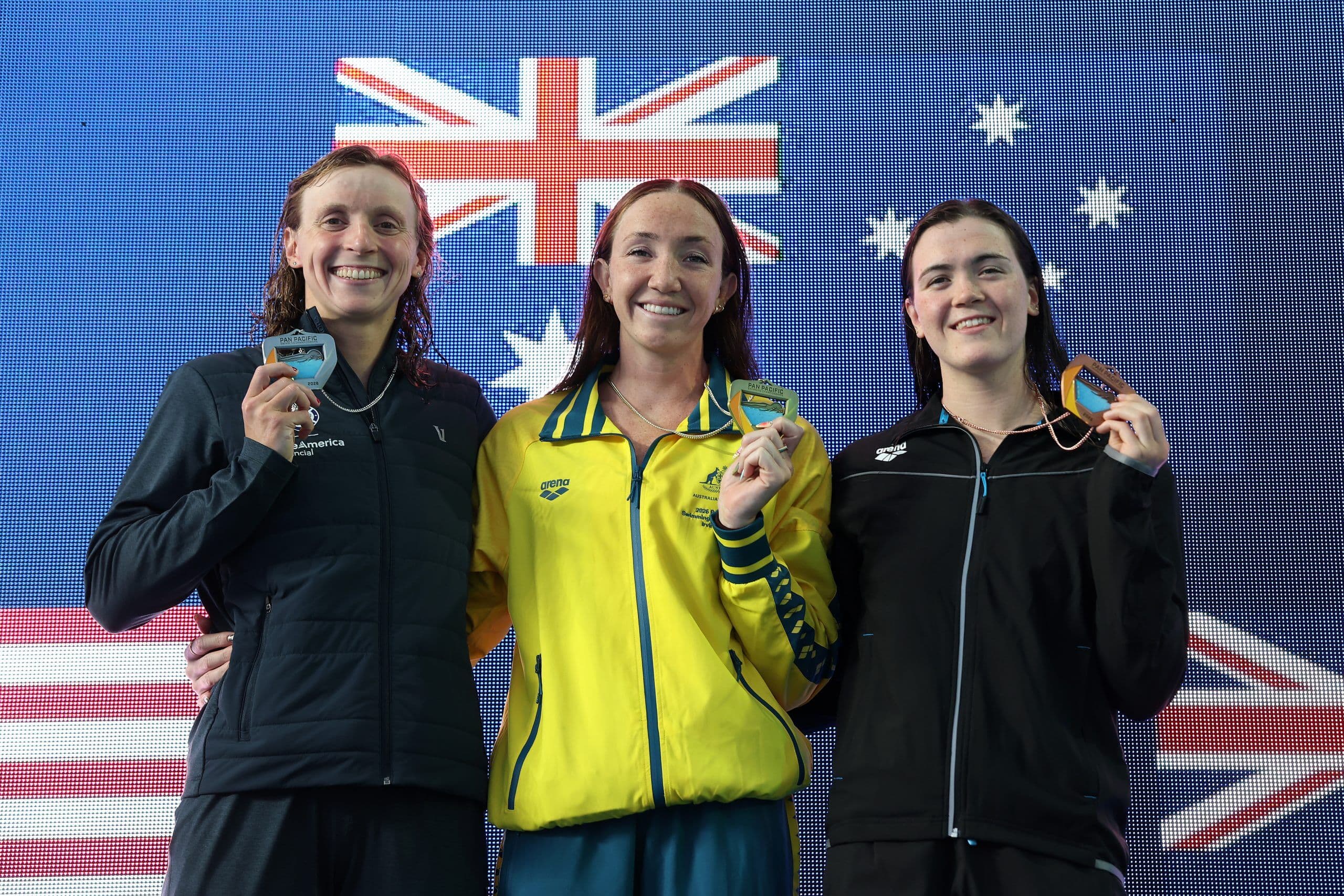 Australia's Lani Pallister holds off Katie Ledecky in 400 freestyle showdown