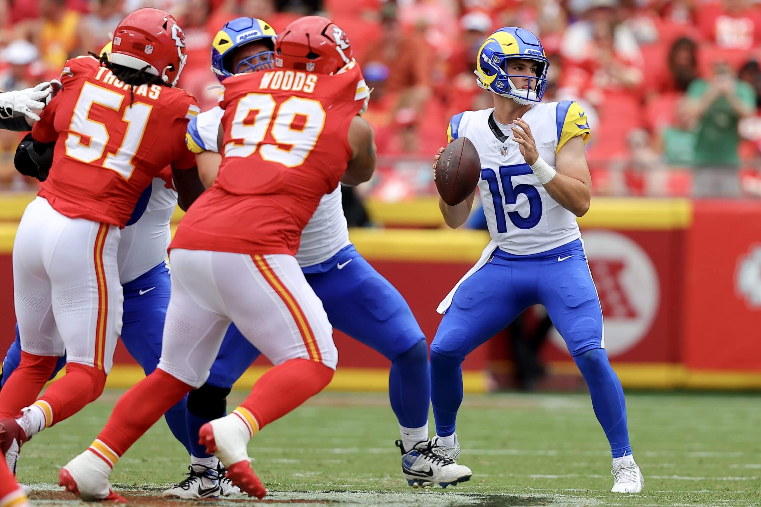 Rookie QB Ty Simpson comfortably ran Rams' offense in preseason win vs. Chiefs
