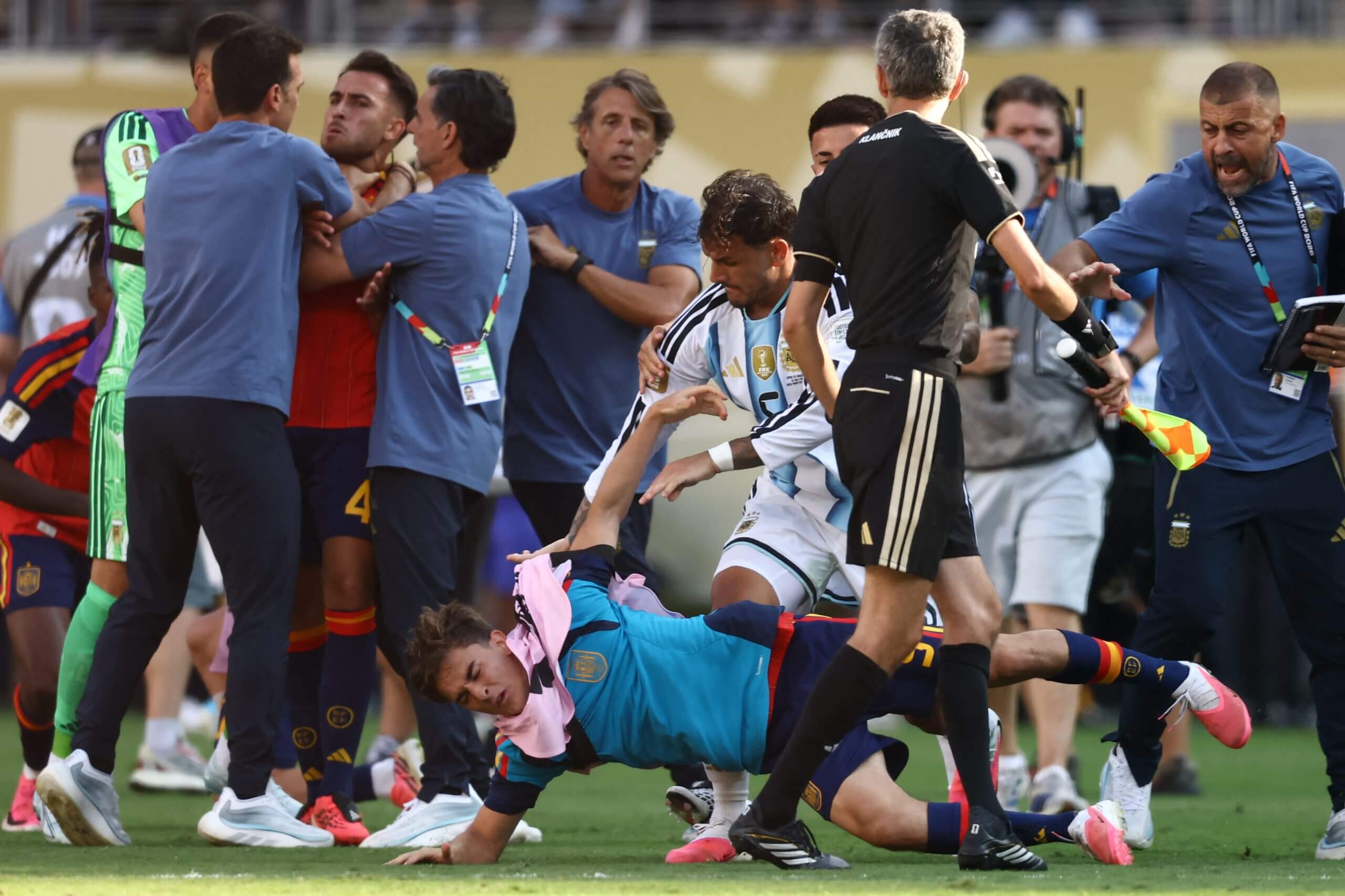 Argentina players, staff banned for combined 21 games after World Cup final brawl