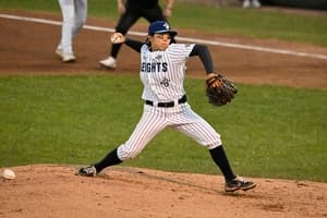 Kim makes history in first women's baseball game in 72 years